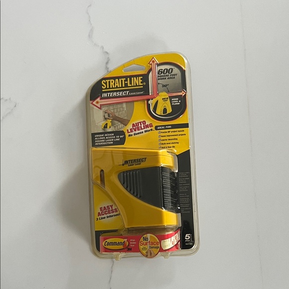 Strait-Line Intersect Laser Level - Bright Yellow - Picture 1 of 5